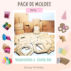 Pack de 14 moldes -Party