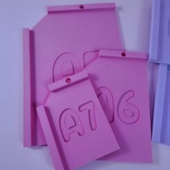 Pack de Regla / Plantilla de corte  y refilado x 3 medidas   A5 A6 A7