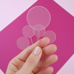Mini  Picks / topper paleta de acrílico para personalizar