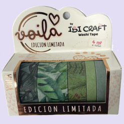 Cintas decorativas autoadhesivas whasi tape Ibi Craft- Serie Hojas