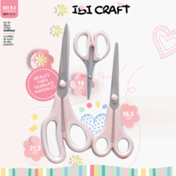 Set de 3 tijeras crafter multiuso- Ibi Craft