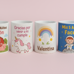 Tazas temáticas personalizadas - Mínimo 10 un.