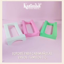 Soporte para personalizar vasos , caramañolas o termitos