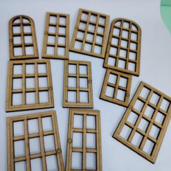 VENTANAS MDF- x 5 un surtidas